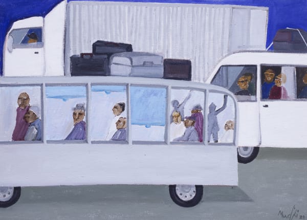 Richard Mudariki, "they arrived at the boarder in buses, trucks and cars" , 2021