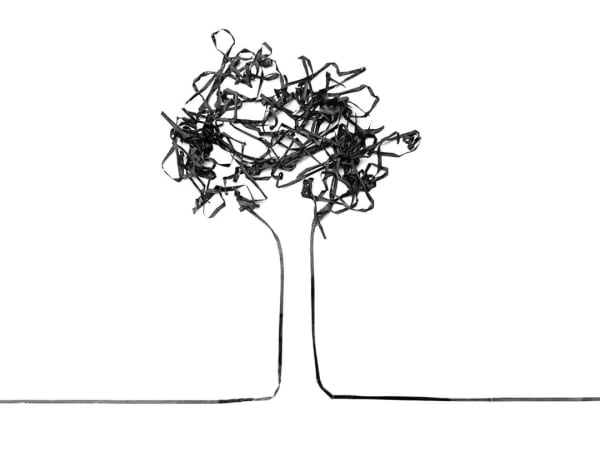 Glenda León, Study for Acoustic drawing: Tree, 2014