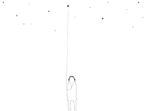Glenda León - Acoustic drawing: Listening to the stars (series ||, n. 2), 2011
