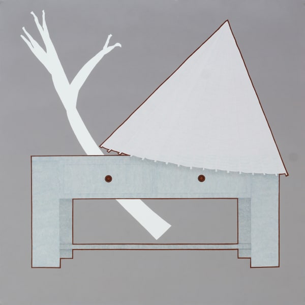 Yashwant Deshmukh, Still Life with Branch, 2022