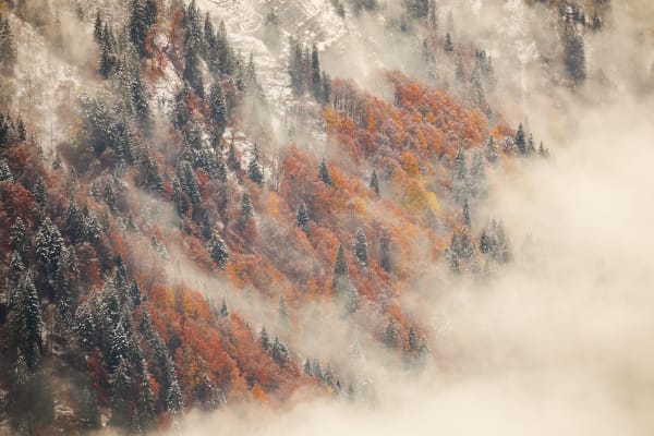 Dans les nuages de l'éphémère. Haute-Savoie, France