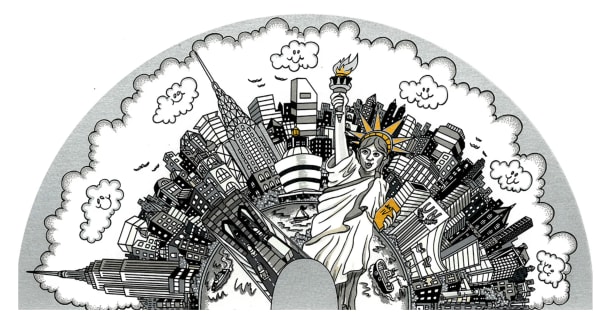 Halfway round the City