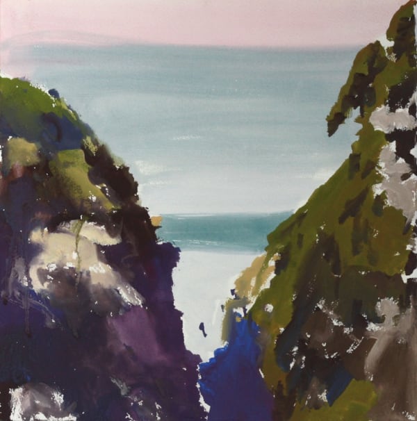 Peter Simpson, Cliffs and Wave Study, 2012