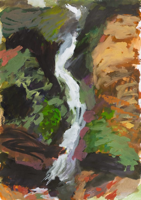 Lauren O'Connor, Study of Waterfall, Barrengarry Mountain, 2024