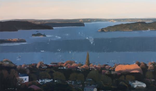 Peter Simpson, Harbour Catching the Light, 2020