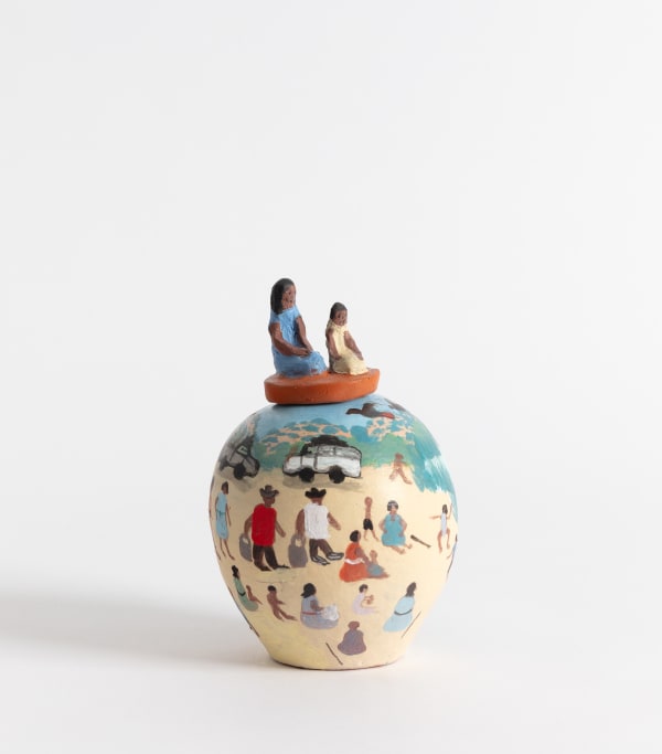 Hermannsburg Potters, Judith Pungarta Inkamala – Kwatja Walhama (Swimming in the Water), 2025