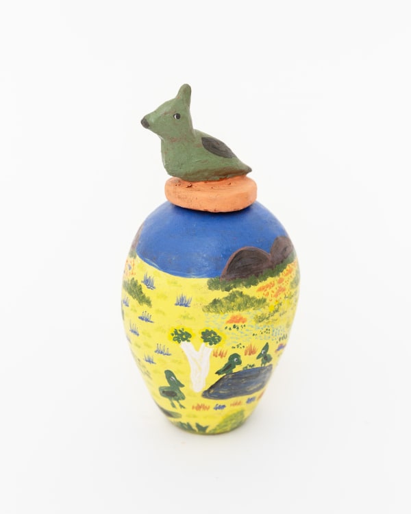 Hermannsburg Potters, Shirley Wheeler – Nturrurta (Spinifex Pigeon), 2023