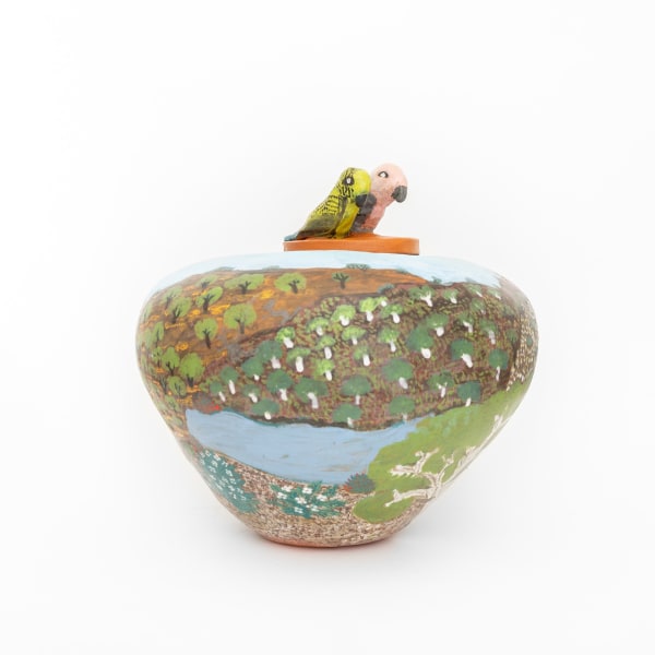 Hermannsburg Potters, Claire Pareroultja – At Rrutna, We Used to Eat Bush Tucker, 2024