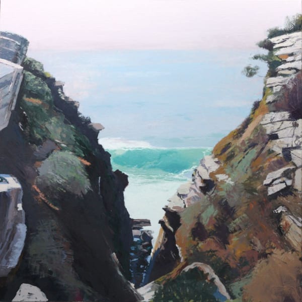 Peter Simpson, Cliffs and Wave, 2012