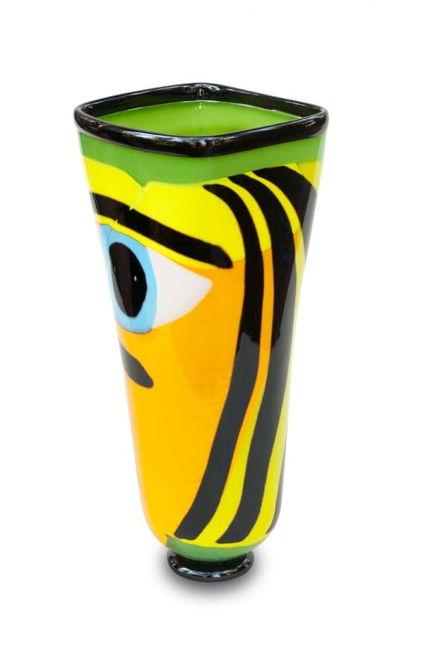 Deborah Halpern, Yellow Face With Black Hair, 2014