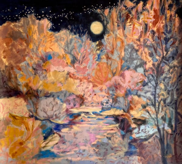 Jo Bertini, Night Walk in Mountain Mahogany and Caramel pines, 2025