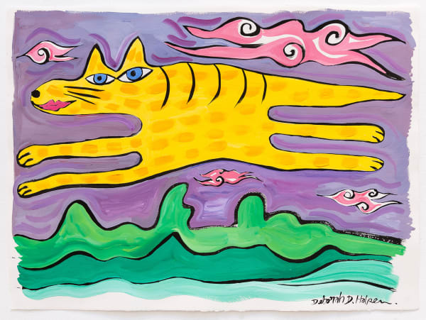 Deborah Halpern, Fat Yellow Dog Flying, 2017