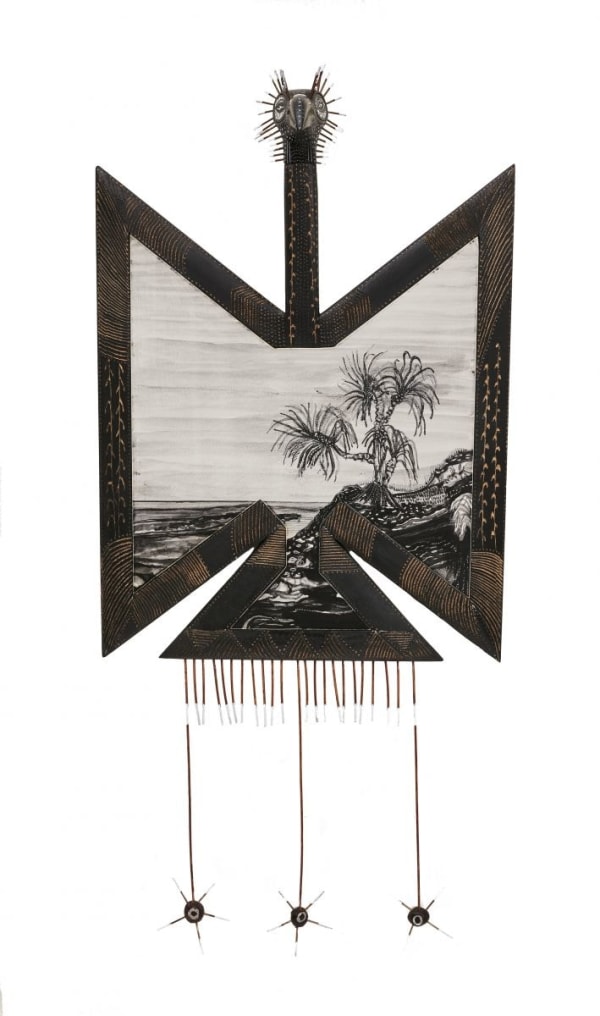 Joshua Yeldham, Black Pandanas Hawk, 2017