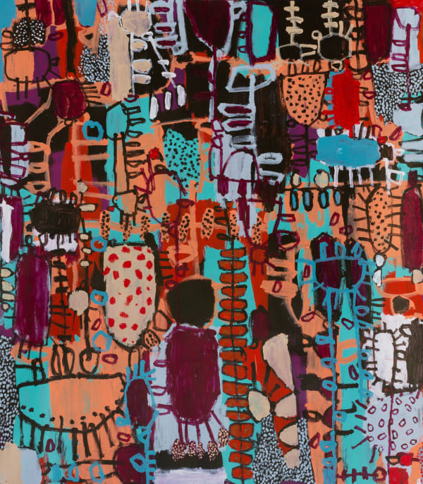 Naomi Hobson, Blue Lagoon in Season (Water Lilies), 2022