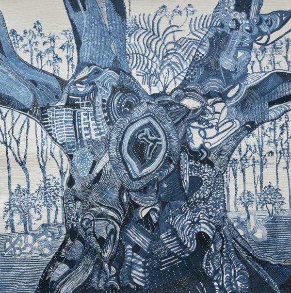 Joshua Yeldham, Blue Fig – Nashua, 2017