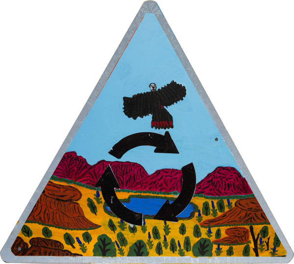 Iltja Ntjarra Many Hands, Ada Lechleitner & Kathleen France – Tjoritja with Black Cockatoo, 2022