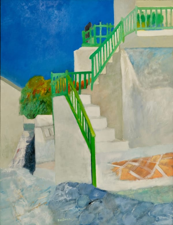 Guy BARDONE, Les rampes vertes (Folegandros- Grece), 1990