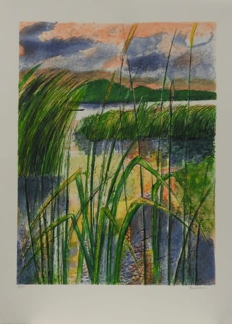 Guy BARDONE , Roseaux en Sologne, 1990