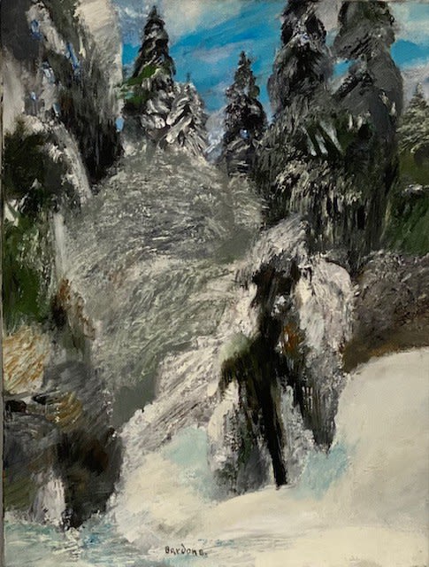 Guy BARDONE , L'arbre givré, Jura, 1968