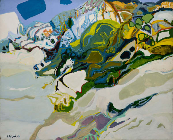 Gabriel GODARD, Paysage rocheux, 1969
