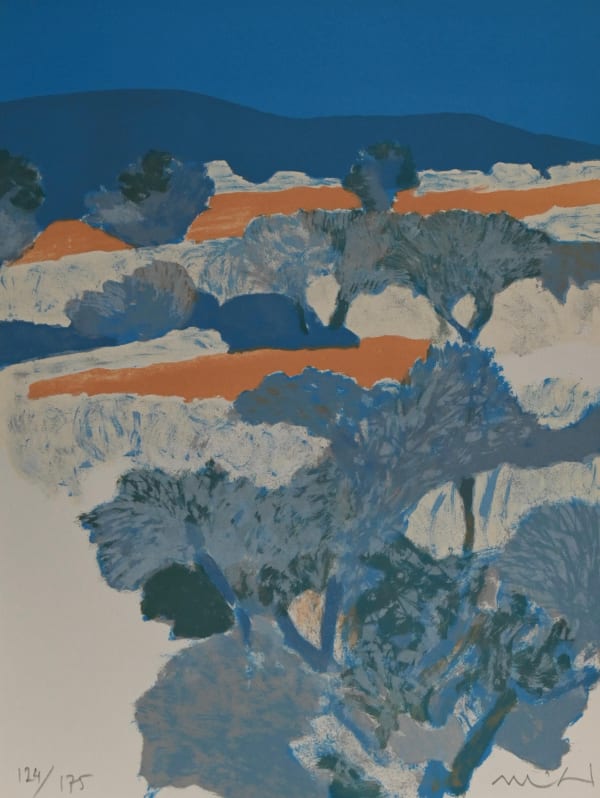 Roger MÜHL, Les vergers d'oliviers..., 1986