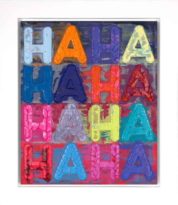 Mel Bochner, 'Ha Ha Ha' Unique painting, 2024