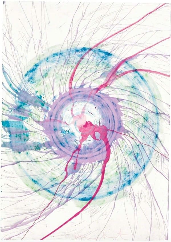 Damien Hirst, Unique Spin Drawing, 2001