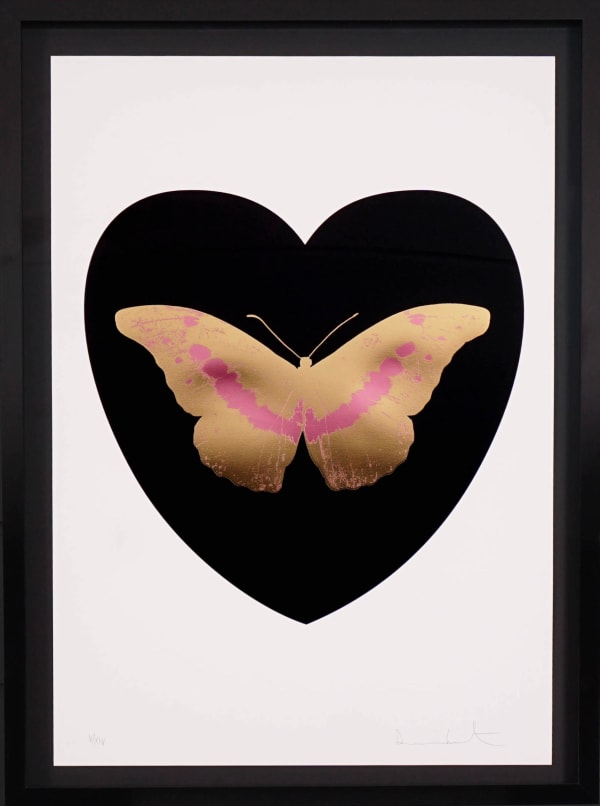 Damien Hirst, 'I Love You' Butterfly, Black & Coral, 2015