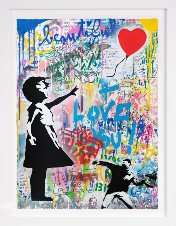 Mr. Brainwash, 'I Love You' Balloon Girl, 2022