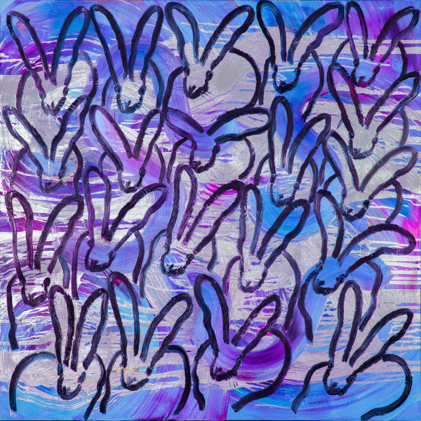 Hunt Slonem, Totem Blues III, 2023