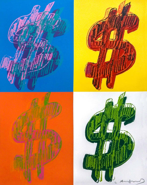 Andy Warhol, '$' Portfolio of Two Screenprints, 1982