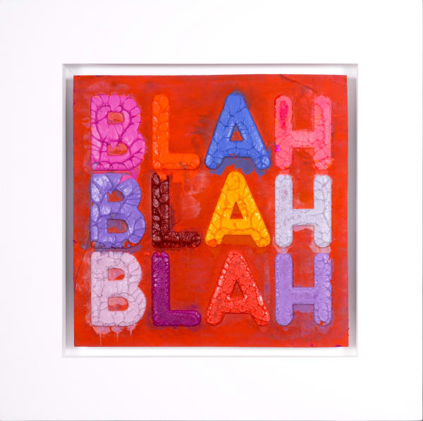 Mel Bochner, 'Blah Blah Blah' Unqiue Work