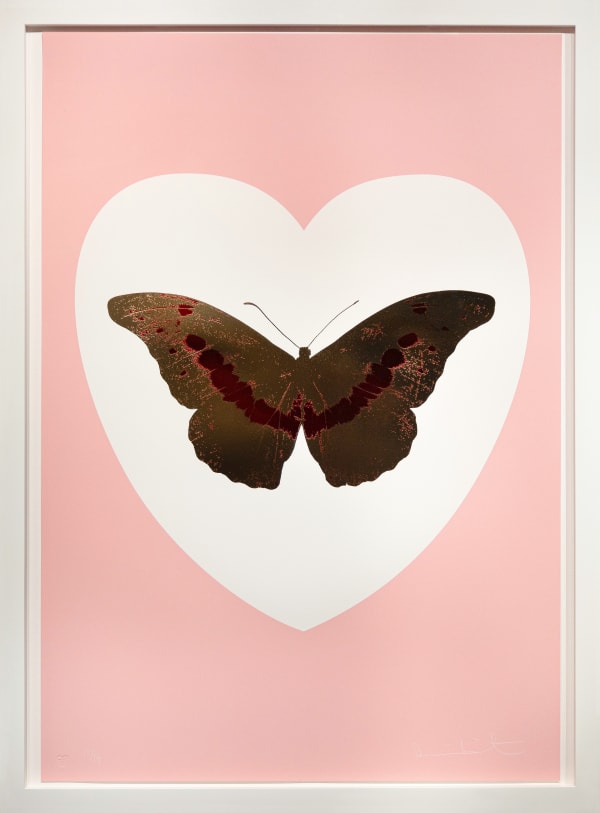 Damien Hirst, 'I Love You' Pink/Gold Butterfly, 2015