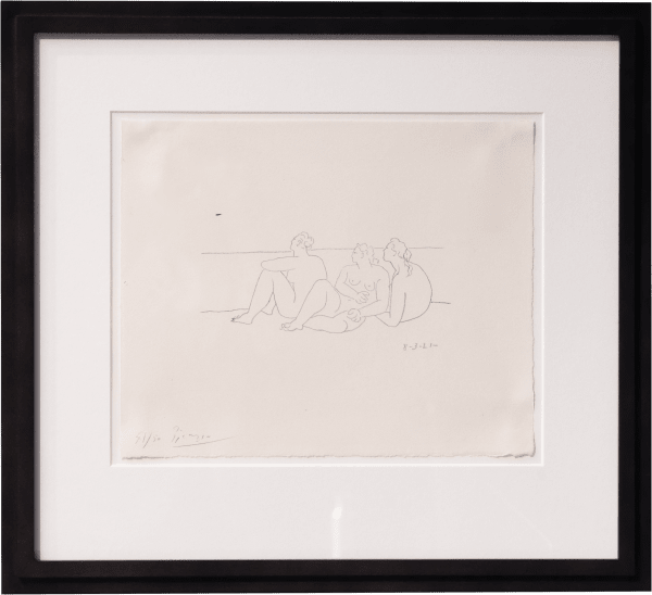Pablo Picasso, Sur la plage II (trois nus)' Lithograph Print, 1921