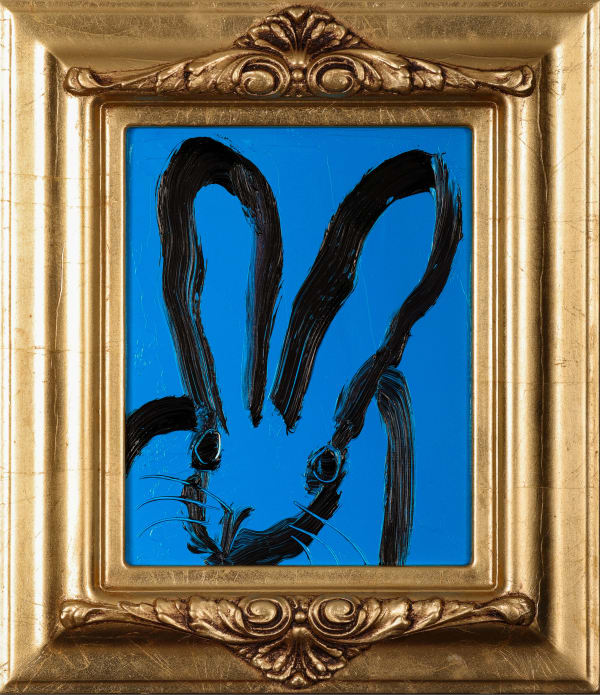 Hunt Slonem, 'Blue Bunny 2' Unique Work, 2023