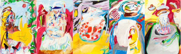 Bihter Yasemin Adalı, Özlem ve Kavuşmanın Yüzleri/Wall of Longing and Embrace, 2019