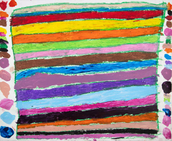 Marcus Imani Kennedy, Rainbow Art Design Pattern and Dots, 2021