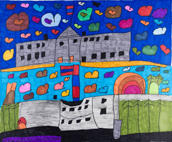 Maria Vanik, The White Rainbow South Lawn, n.d.