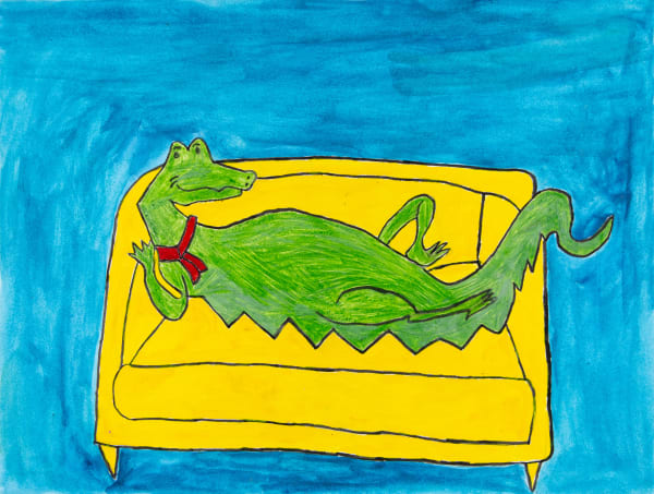 Jack O'Sullivan, Lyle the Crocodile Sits on the Couch, 2023