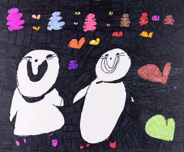 Maria Vanik, Penguin Color Rainbow , 2021