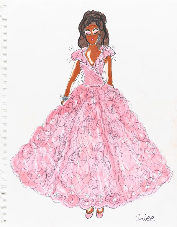 Ariée, Untitled (Pink Tulle Dress), 2022