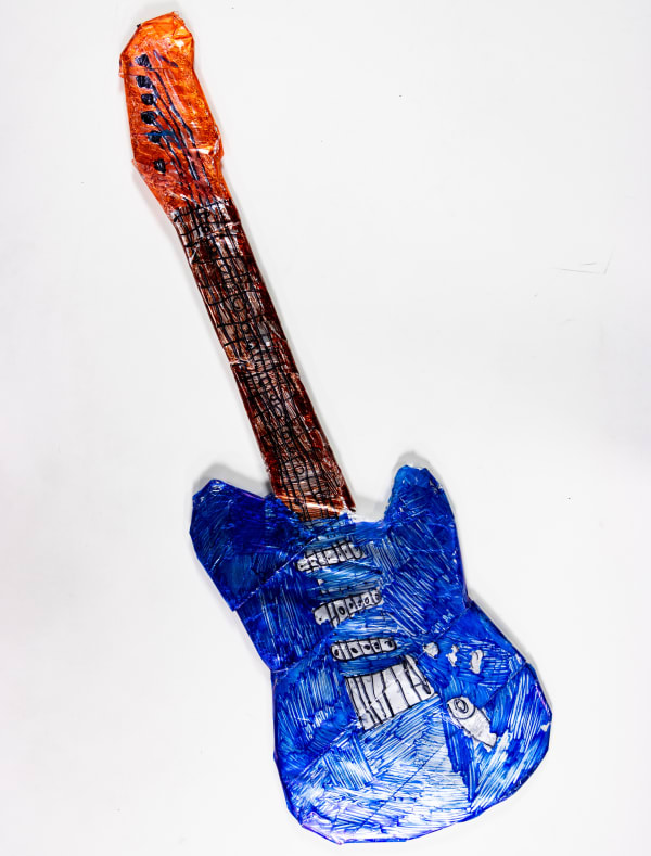 Joey Center, Untitled (Aluminum Guitar), 2023