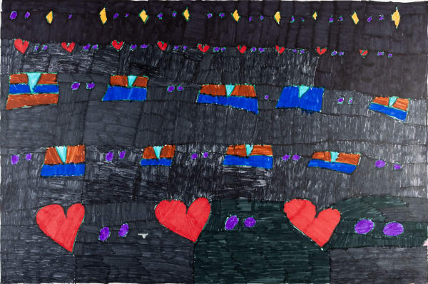 Maria Vanik, Neck Tie Circle Heart, 2019