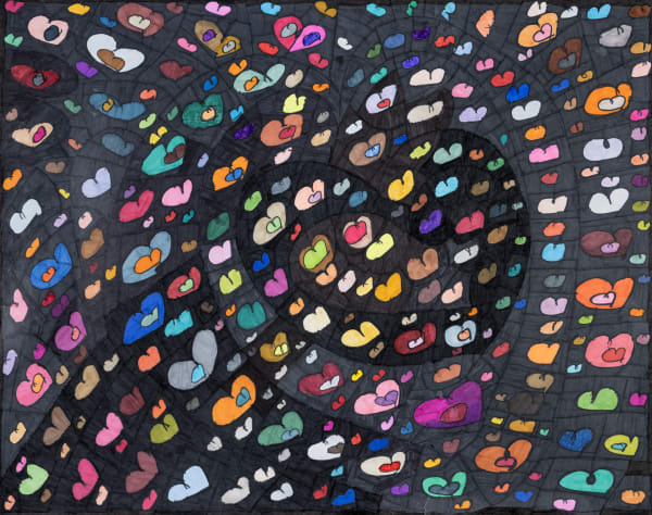 Maria Vanik, Rainbow and Big Hearts and Colors, 2025