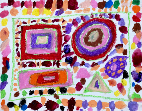 Marcus Imani Kennedy, Shapes Rectangle Circle Trapazoid Hexagan Triangle , 2021