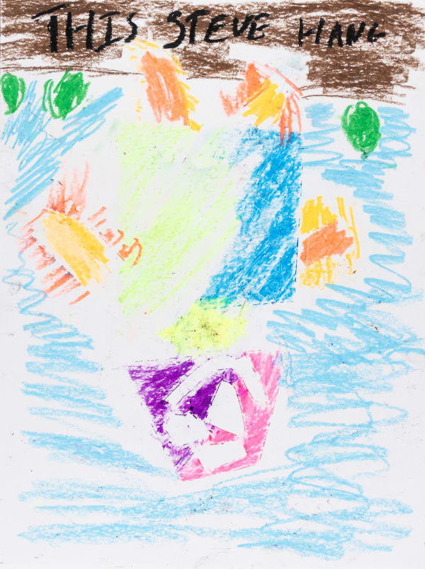 Caroline Chun, Robot Steve (Hanging from the Tree), 2023