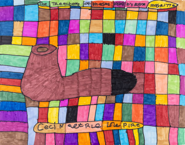 Maria Vanik, The Treachery of Images 1929 by Rene Magritte, 2021