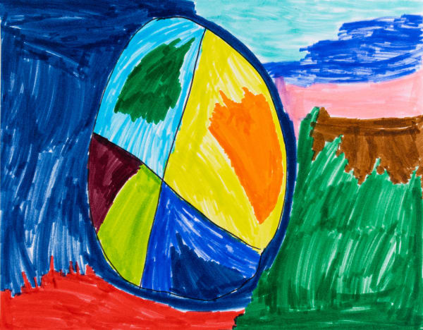 Joey Center, Untitled (X-Circle), 2022