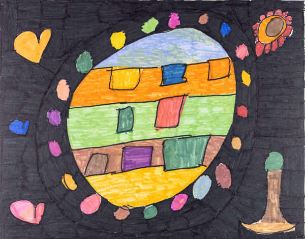 Maria Vanik, Untitled (Circle, Heart, Tree, Flower), n.d.