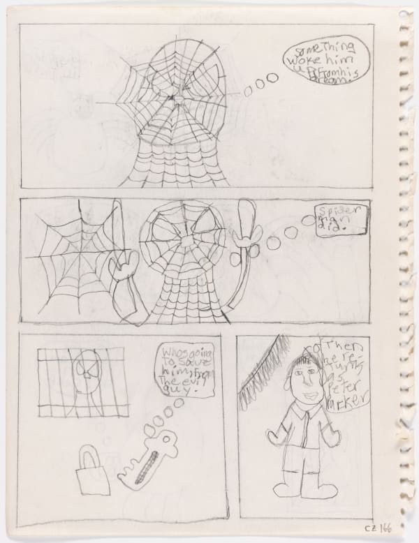 Christina Zion, Untitled (This is a spider in a web), n.d.